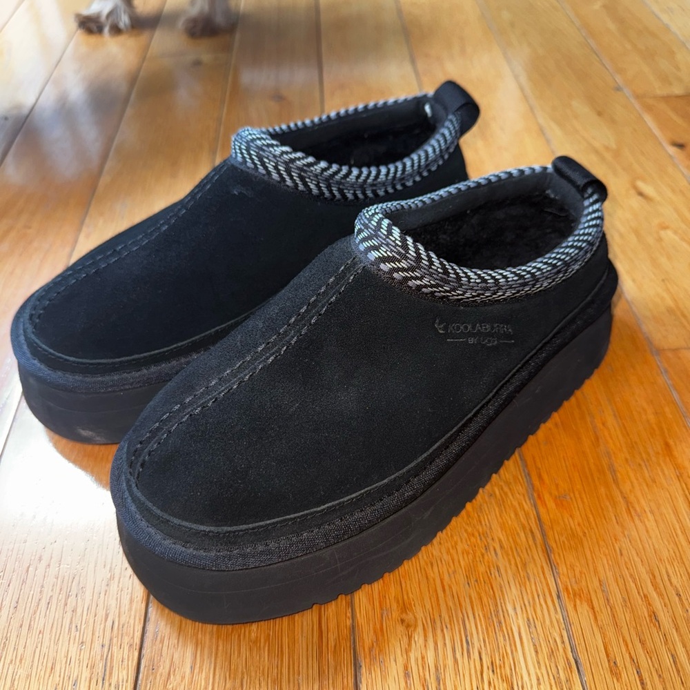 Koolaburra By UGG Burree Platform Slipper In Black - Women's Size US 6